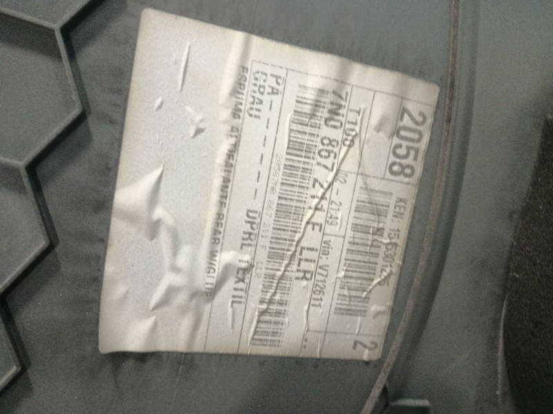 Recambio de guarnecido puerta trasera izquierda para seat alhambra (710, 711) 2.0 tdi referencia OEM IAM 7N0867211  