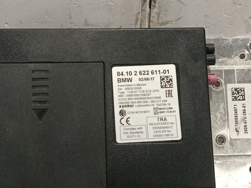 Recambio de modulo electronico para bmw 1 (f21) 118 d referencia OEM IAM 84102622611  