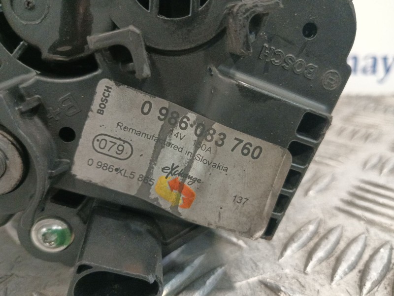 Recambio de alternador para iveco daily vi furgoneta 33s15, 35s15, 35c15 referencia OEM IAM 0986083760  