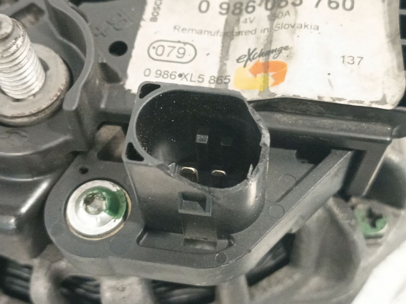 Recambio de alternador para iveco daily vi furgoneta 33s15, 35s15, 35c15 referencia OEM IAM 0986083760  