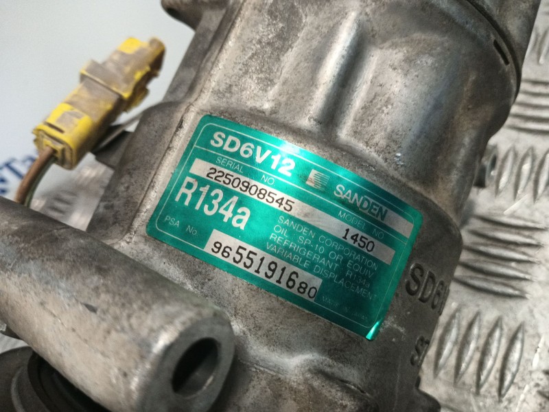 Recambio de compresor aire acondicionado para citroën c2 (jm_) 1.1 referencia OEM IAM SD6V121450 9655191680 SD6VBL