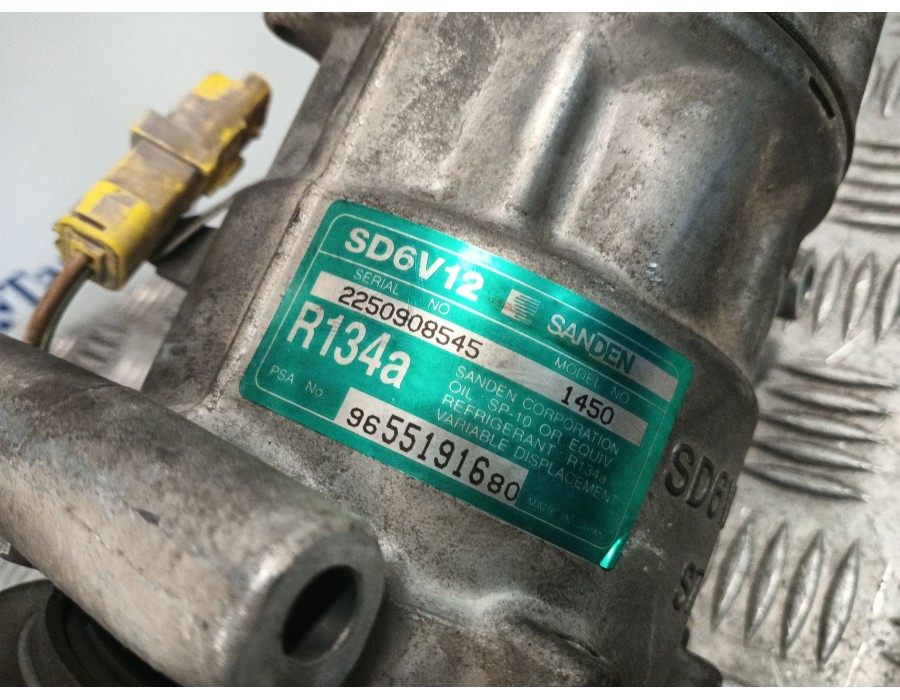 Recambio de compresor aire acondicionado para citroën c2 (jm_) 1.1 referencia OEM IAM SD6V121450 9655191680 SD6VBL