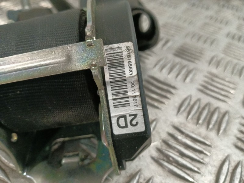 Recambio de cinturon seguridad trasero derecho para peugeot 2008 (--.2013) 1.2 12v e-thp referencia OEM IAM 96781656XY  