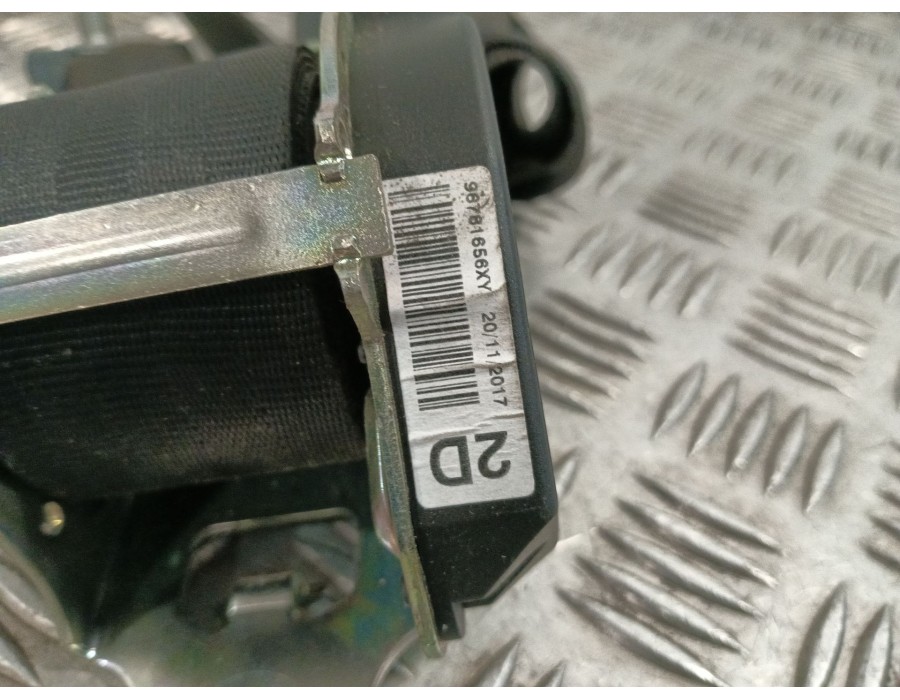 Recambio de cinturon seguridad trasero derecho para peugeot 2008 (--.2013) 1.2 12v e-thp referencia OEM IAM 96781656XY  