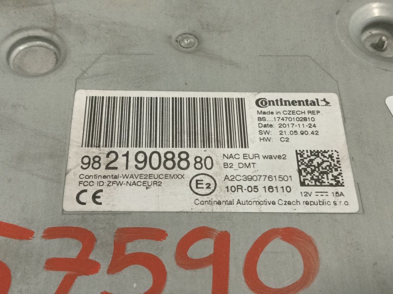 Recambio de sistema audio / radio cd para peugeot 2008 (--.2013) 1.2 12v e-thp referencia OEM IAM 9821908880  