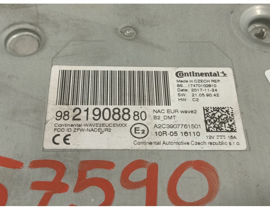 Recambio de sistema audio / radio cd para peugeot 2008 (--.2013) 1.2 12v e-thp referencia OEM IAM 9821908880  