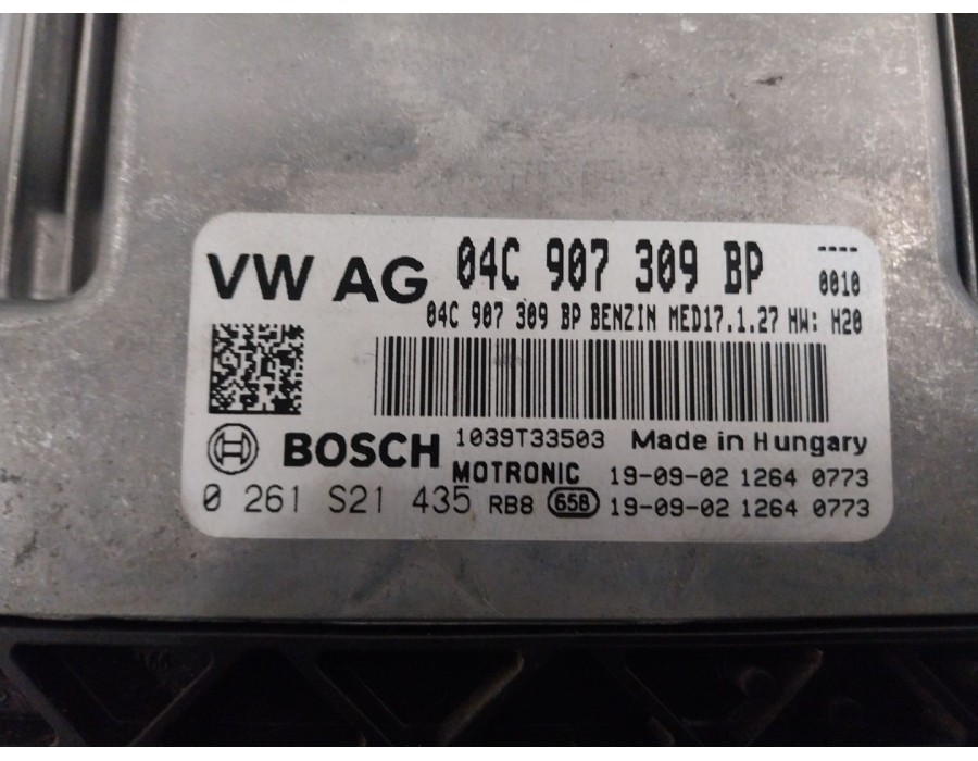 Recambio de centralita motor uce para seat arona (kj7, kjp) 1.0 tsi referencia OEM IAM 04C907309BP 0261S21435 