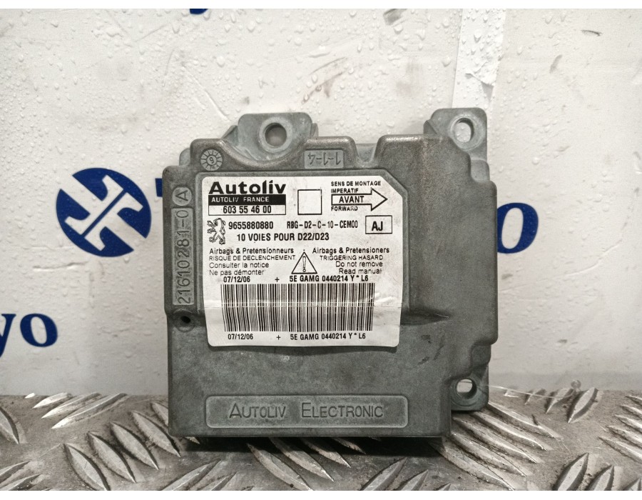 Recambio de centralita airbag para peugeot 407 sw (6e_, 6d_) 2.0 hdi 135 referencia OEM IAM 9655880880 603554600 