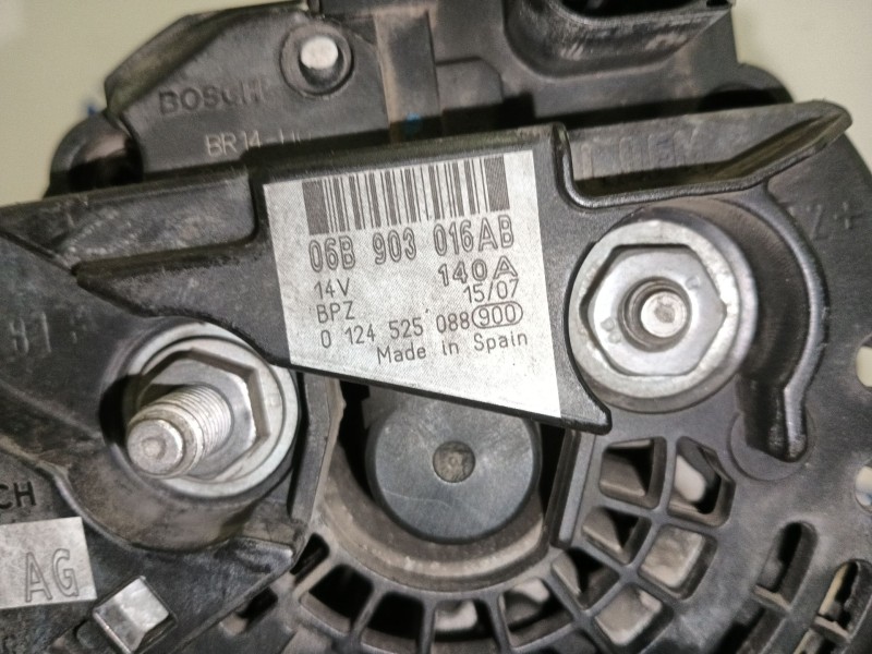 Recambio de alternador para audi a3 (8p1) 1.8 tfsi referencia OEM IAM 06B903016AB 0124525088 