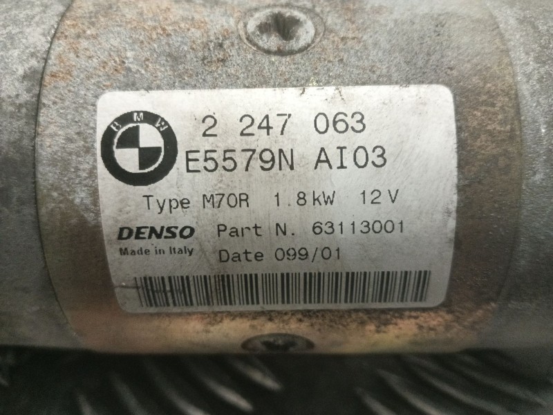 Recambio de motor arranque para bmw 3 (e46) 318 d referencia OEM IAM E5579NAI03 2247063 