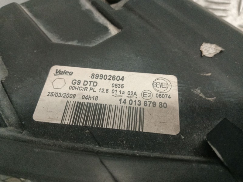 Recambio de faro derecho para peugeot expert tepee (vf3x_) 2.0 hdi 120 referencia OEM IAM 89902604 1401367980 