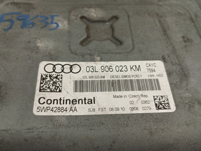 Recambio de centralita motor uce para audi a1 (8x1, 8xk) 1.6 tdi referencia OEM IAM 03L906023KM 5WP42884AA 