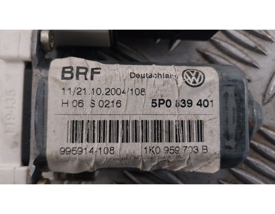Recambio de motor elevalunas trasero izquierdo para seat altea xl (5p5) 2.0 tdi referencia OEM IAM 1K0959703B  