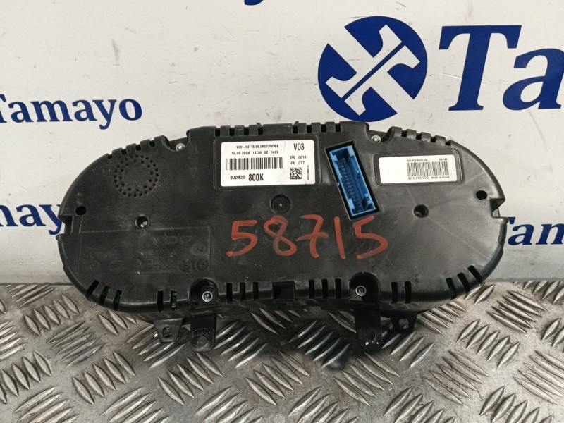 Recambio de cuadro instrumentos para seat ibiza (6j5) referencia OEM IAM 6J0920800K A2C53332250 A2C53311200