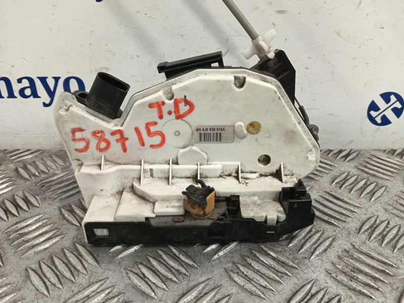 Recambio de cerradura puerta trasera derecha para seat ibiza (6j5) referencia OEM IAM 6J0839016A  