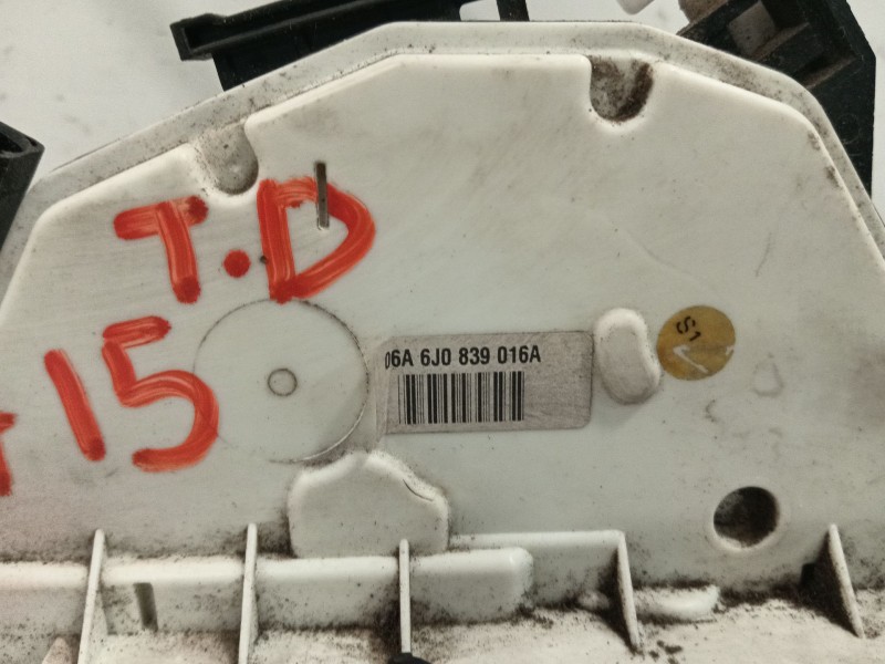 Recambio de cerradura puerta trasera derecha para seat ibiza (6j5) referencia OEM IAM 6J0839016A  