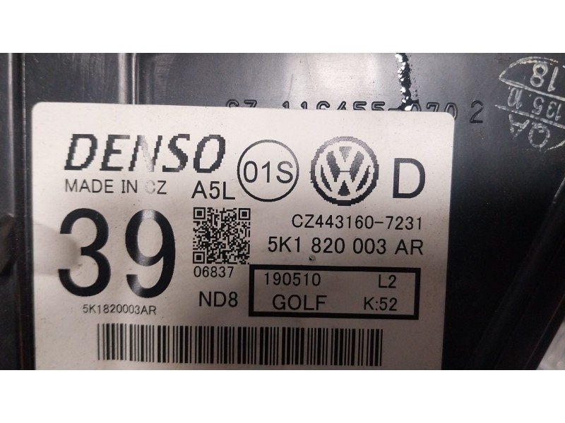 Recambio de calefaccion entera normal para volkswagen golf vi (5k1) 2.0 gti referencia OEM IAM 5K1820003  