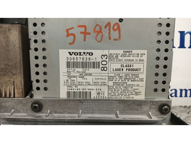 Recambio de sistema audio / radio cd para volvo xc70 referencia OEM IAM 30657804 306576381 
