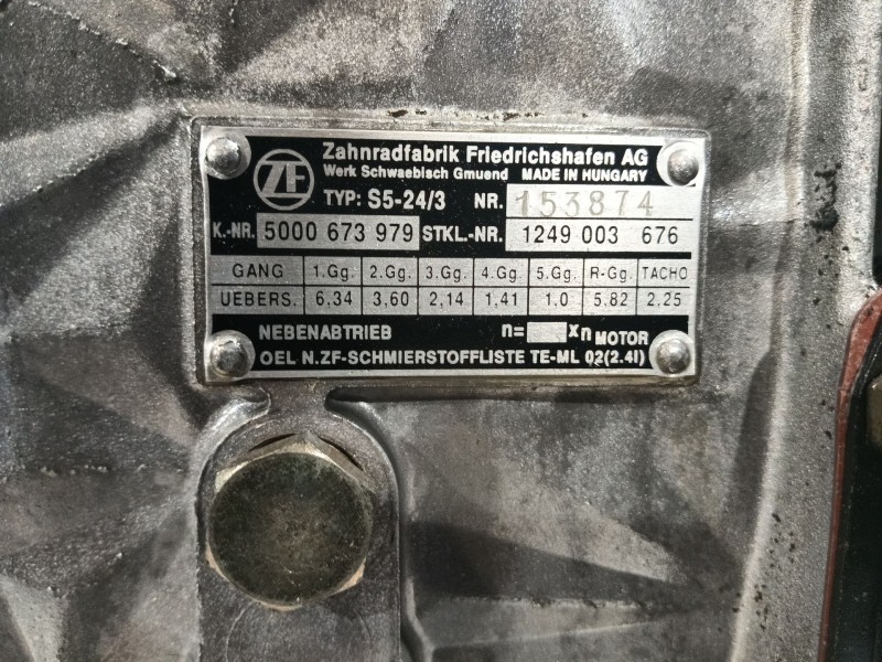Recambio de caja cambios para renault trucks messenger caja/chasis b 120.35 (fn40b7) referencia OEM IAM 5000673979 1249003676 