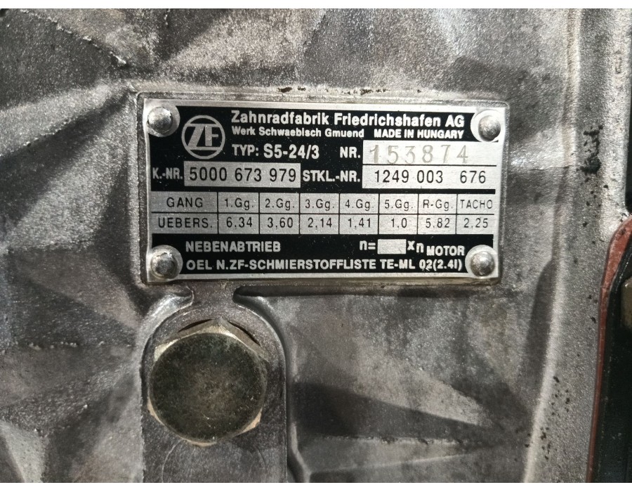 Recambio de caja cambios para renault trucks messenger caja/chasis b 120.35 (fn40b7) referencia OEM IAM 5000673979 1249003676 
