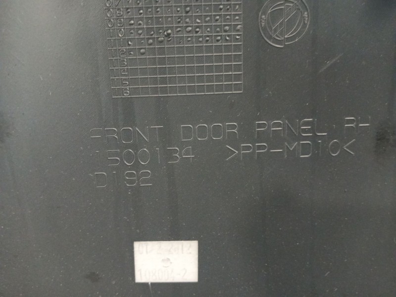 Recambio de guarnecido puerta delantera derecha para fiat 500 (312_) 1.2 (312axa1a) referencia OEM IAM 1500134  