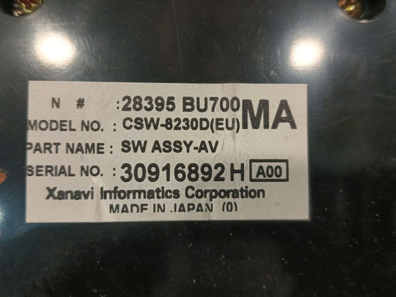 Recambio de mando climatizador para nissan almera tino (v10) 2.2 dci referencia OEM IAM 28395BU700  