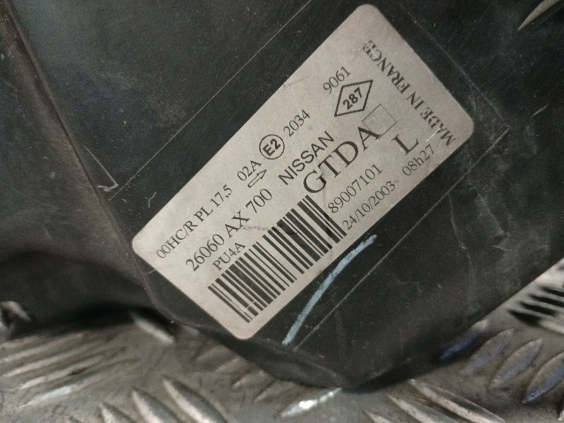 Recambio de faro izquierdo para nissan micra iii (k12) 1.4 16v referencia OEM IAM 89007101 26060AX700 