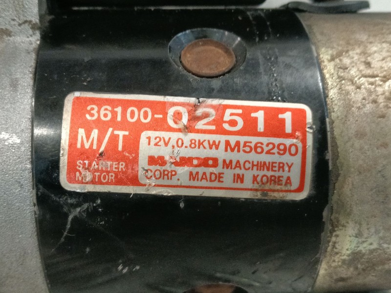 Recambio de motor arranque para hyundai atos (mx) referencia OEM IAM 3610002511  