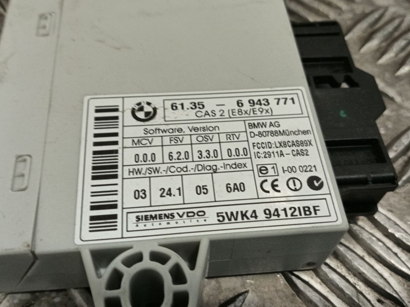 Recambio de modulo electronico para bmw serie 1 berlina (e81/e87) referencia OEM IAM 5WK49412IBF  