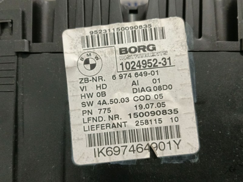Recambio de cuadro instrumentos para bmw serie 1 berlina (e81/e87) referencia OEM IAM 1041568 102495231 697464901