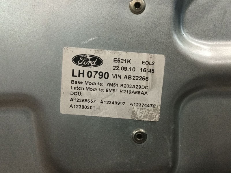 Recambio de elevalunas delantero izquierdo para ford kuga i 2.0 tdci referencia OEM IAM 7M51R045H17A LH965075101 5WK11582H