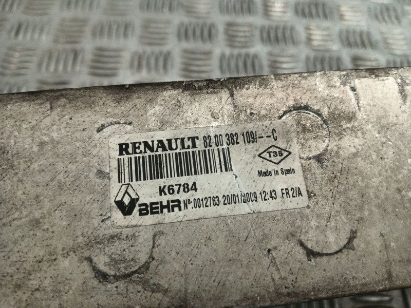 Recambio de intercooler para renault kangoo / grand kangoo ii (kw0/1_) 1.5 dci referencia OEM IAM 8200382109  