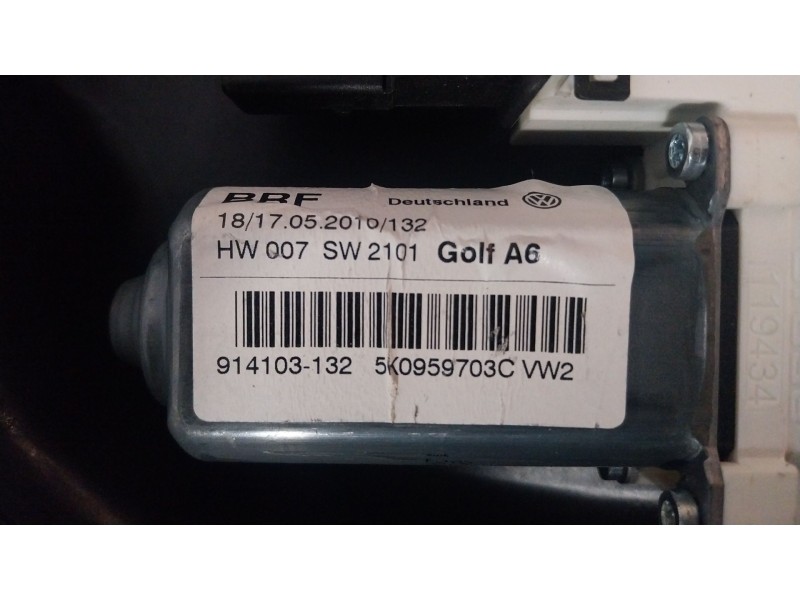 Recambio de elevalunas trasero izquierdo para volkswagen golf vi (5k1) 2.0 gti referencia OEM IAM 5K4839461  