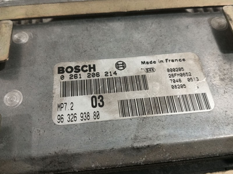 Recambio de centralita motor uce para citroën xsara berlina referencia OEM IAM 0261206214 9632693880 