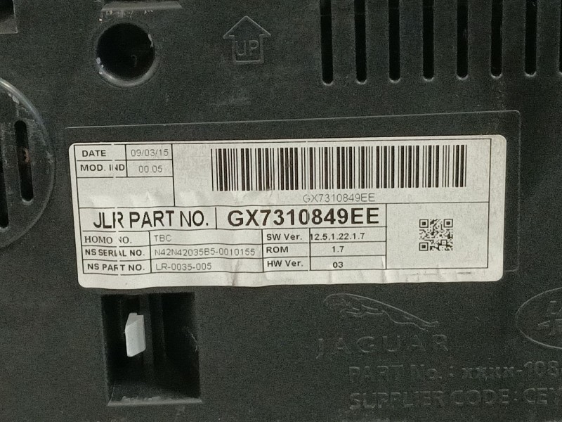 Recambio de cuadro instrumentos para jaguar xe (x760) 2.0 d referencia OEM IAM T4N2688PVJ GX7310849EE 
