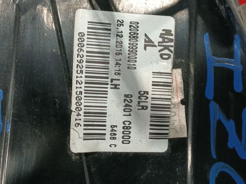 Recambio de piloto trasero izquierdo para hyundai i20 ii (gb, ib) 1.2 referencia OEM IAM 92401C8000  