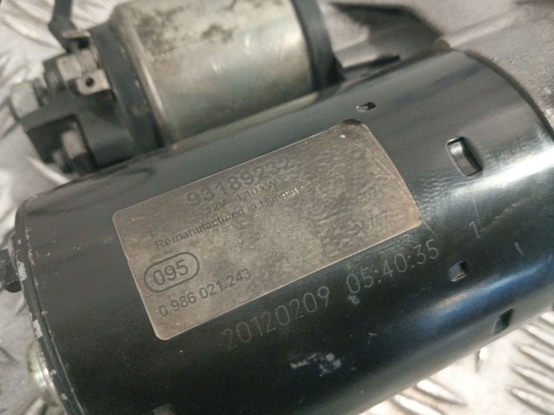 Recambio de motor arranque para opel corsa c referencia OEM IAM 93189232  