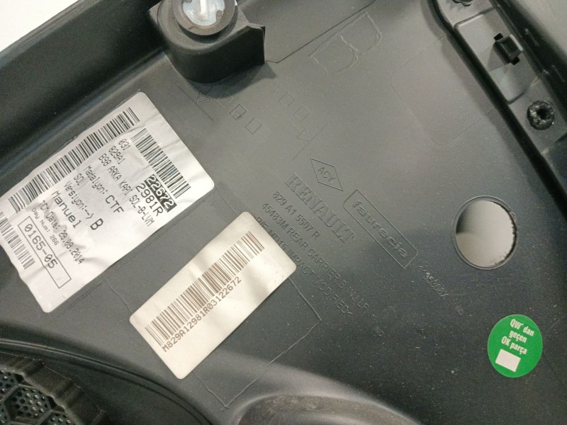 Recambio de guarnecido puerta trasera izquierda para renault clio iv (bh_) 1.5 dci 75 referencia OEM IAM 829A15507R  
