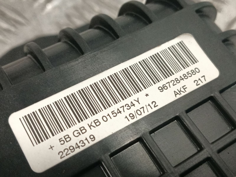 Recambio de airbag delantero derecho para peugeot 208 i (ca_, cc_) 1.6 referencia OEM IAM 9672848580  