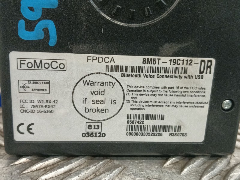 Recambio de modulo para ford kuga i 2.0 tdci referencia OEM IAM 8M5T19C112  