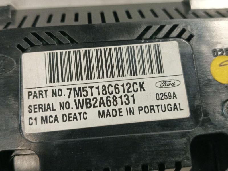Recambio de mando climatizador para ford kuga i 2.0 tdci referencia OEM IAM 7M5T18C612CK  