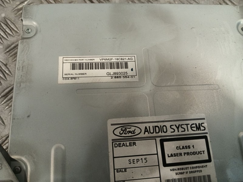Recambio de sistema audio / radio cd para ford kuga i 2.0 tdci referencia OEM IAM VP6M2F18C821AG  