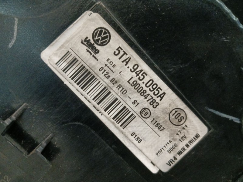 Recambio de piloto trasero izquierdo para volkswagen touran (5t1) 2.0 tdi referencia OEM IAM 5TA945095A L90084783 