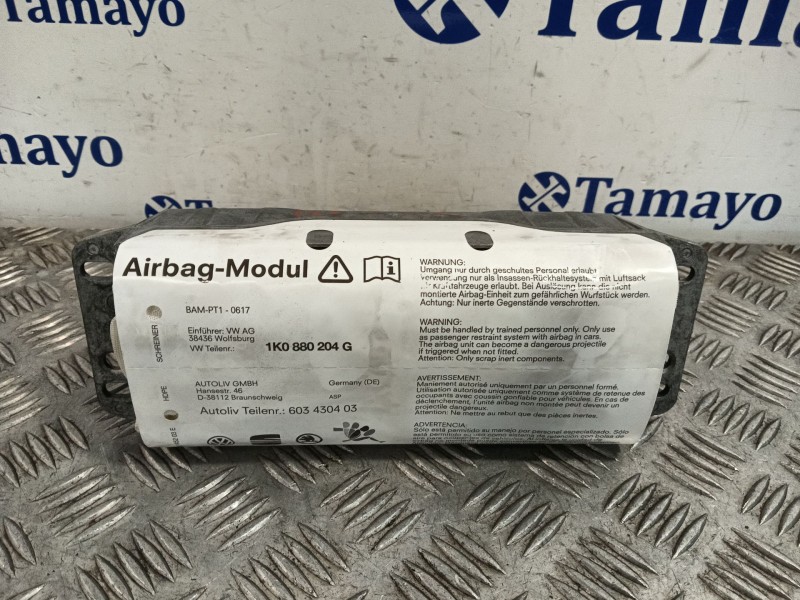 Recambio de airbag delantero derecho para volkswagen golf v (1k1) 2.0 tdi referencia OEM IAM 1K0880204G  