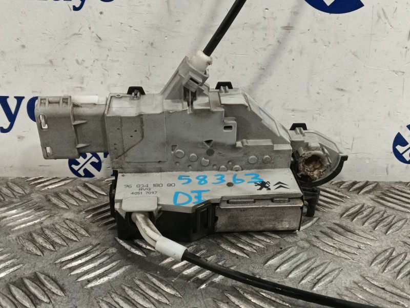 Recambio de cerradura puerta delantera izquierda para peugeot 407 sw referencia OEM IAM 9683418080  