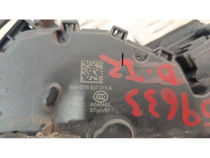 Recambio de cerradura puerta delantera izquierda para seat arona (kj7, kjp) 1.0 tsi referencia OEM IAM B5A5TB837015A  