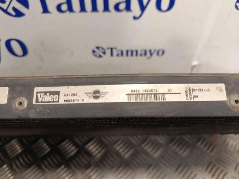 Recambio de condensador / radiador aire acondicionado para mini mini (r50, r53) one referencia OEM IAM 869296E  