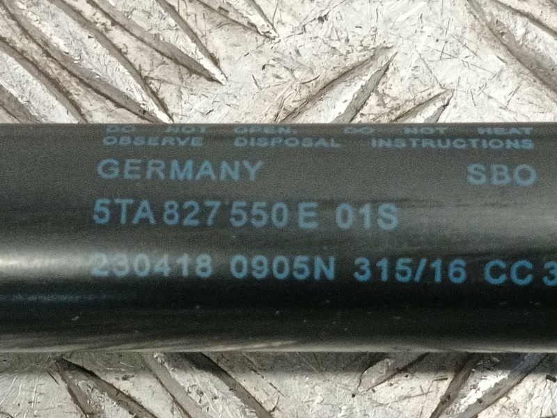 Recambio de amortiguadores maletero / porton para volkswagen touran (5t1) 2.0 tdi referencia OEM IAM 5TA827550E  
