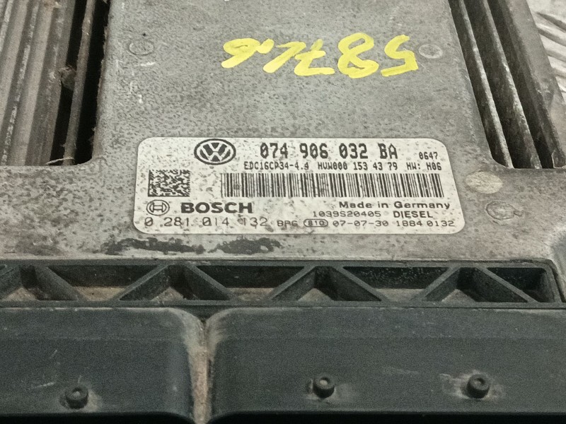 Recambio de centralita motor uce para volkswagen crafter caja cerrada referencia OEM IAM 074906032BA 0281014132 
