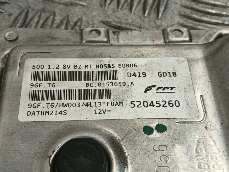 Recambio de centralita motor uce para fiat 500 (312_) 1.2 (312axa1a) referencia OEM IAM 52045260 0153659A 